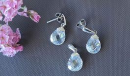 Silber Set Anhänger und Ohrringe wie neu Preis pro Set