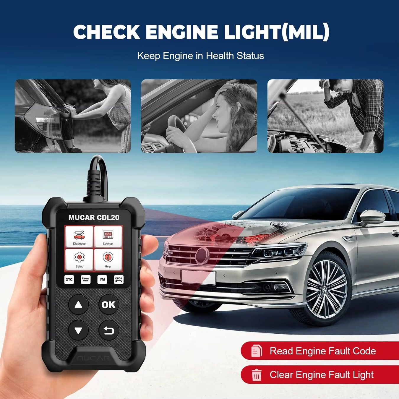 Sonstiges Fahrzeugzubehör: MUCAR CDL20 OBD2 Auto Diagnosegerät - Fehlercode Leser – Neu (gemäss Beschreibung) aus Uerkheim von Justi.y 3