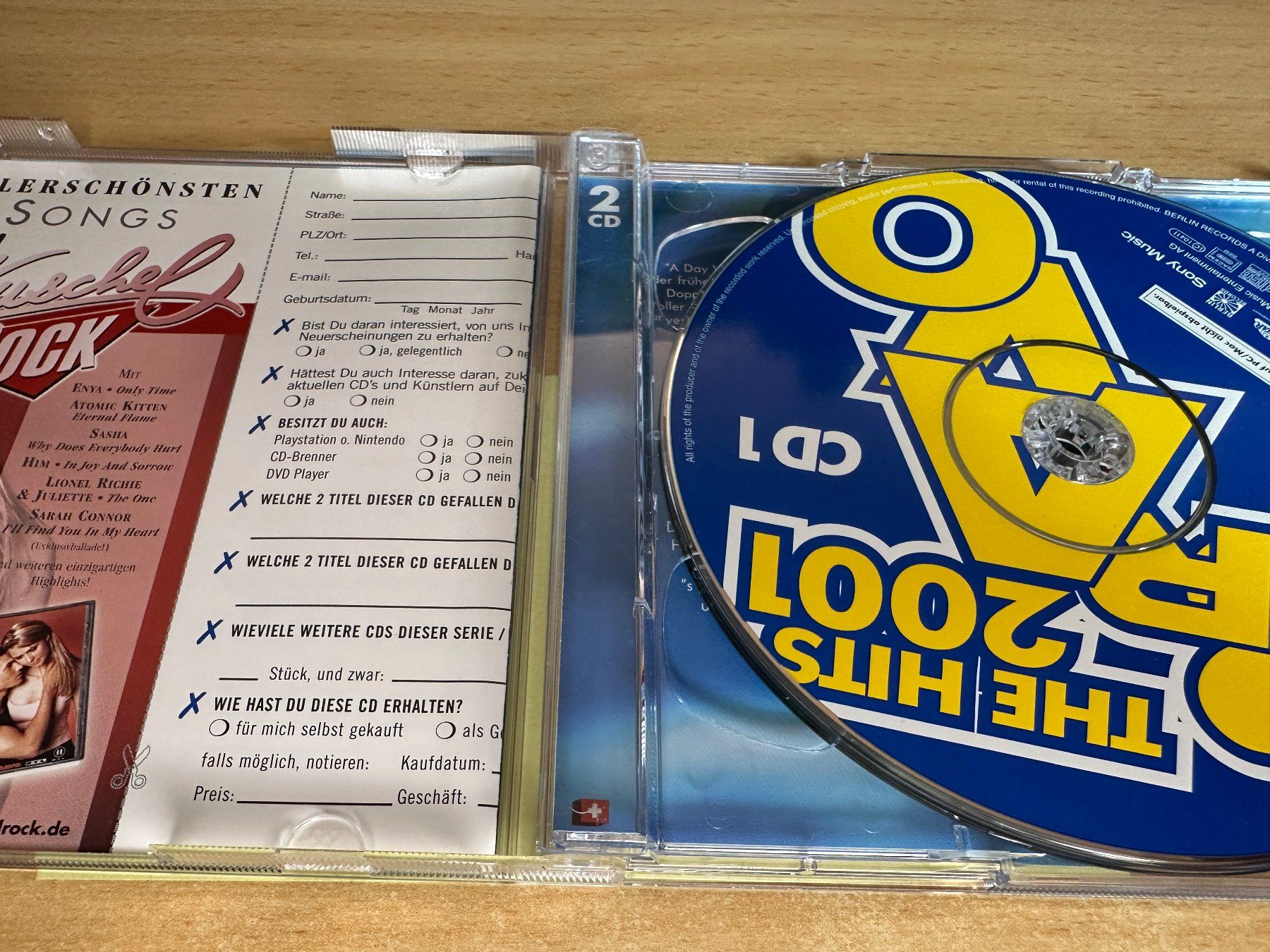 CD: Various – Bravo - The Hits 2001 - 2 CD – Usato da Rikon im Tösstal venduto da Alpenmutz 2