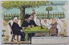 AK von 1902:  II. Deutschschweizer Mostmarkt, Luzern