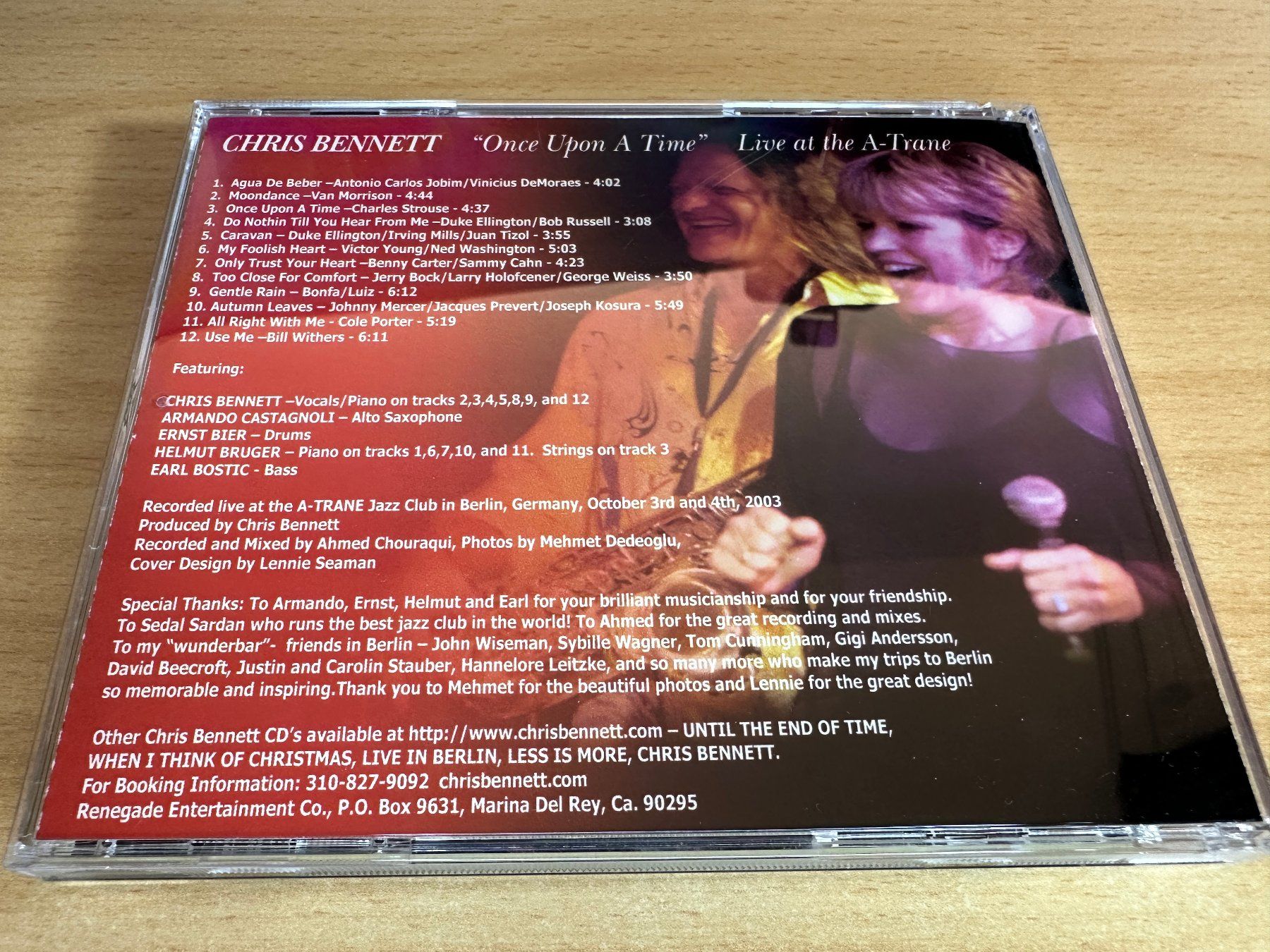 CDs: Chris Bennett - Once Upon a Time Live at the A-Trane – D'occasion à Rikon im Tösstal par Alpenmutz 1