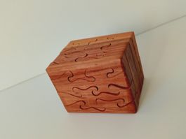 3D - Holzpuzzle Würfel — Kniffliges Geduldsspiel