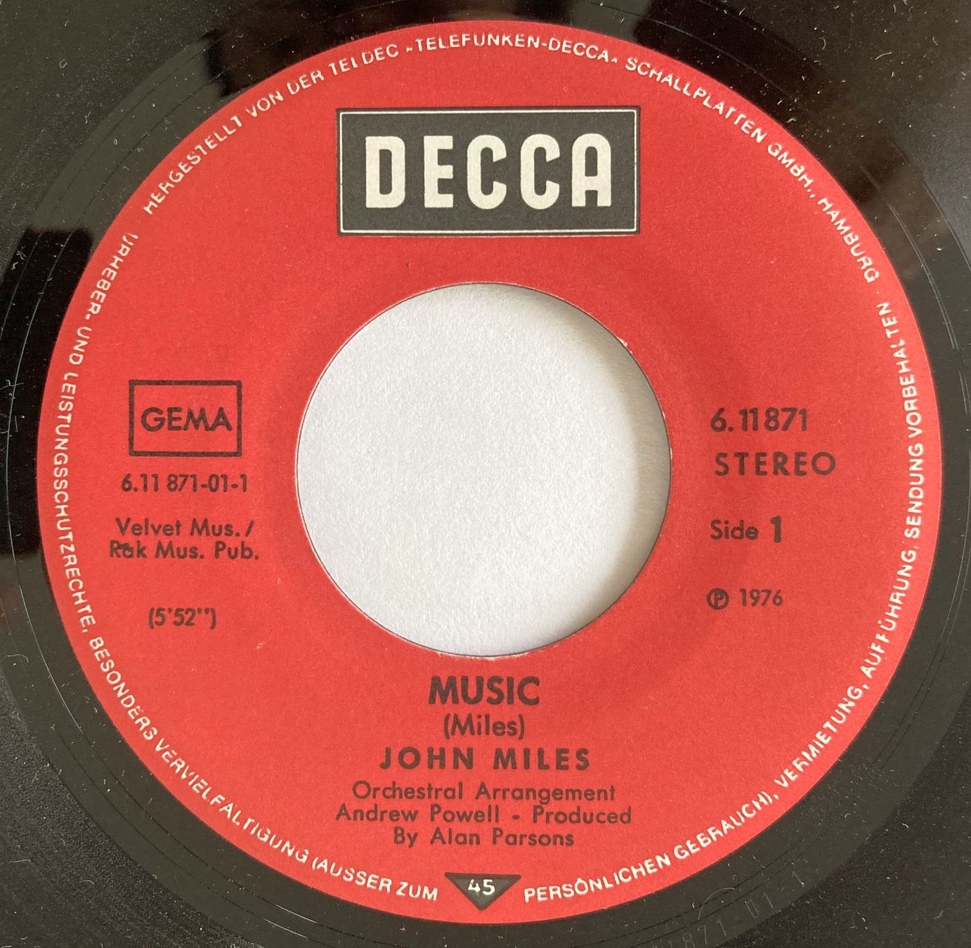 Schallplatten: JOHN MILES - MUSIC – Gebraucht aus Bottens von hotter-than-hell 2