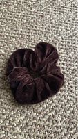 Haargummi Scrunchie Samt braun neuwertiger Zustand