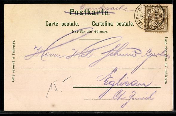Cartoline postali: Mürren, Mit Eiger, Mönch und Jungfrau, – Usato da Berlin venduto da bartko-reher 1
