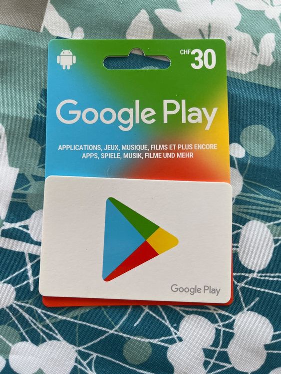 Google play card Kaufen auf Ricardo