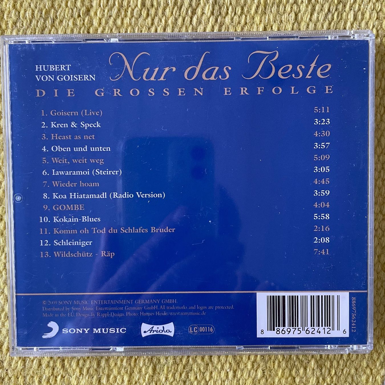 CD: HUBERT VON GOISERN-NUR DAS BESTE – Usato da Rorschacherberg venduto da CD-Roli 1
