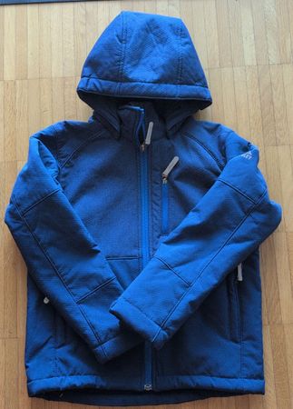 Kinder Softshelljacke (gefüttert)Grösse 128 blau gebraucht