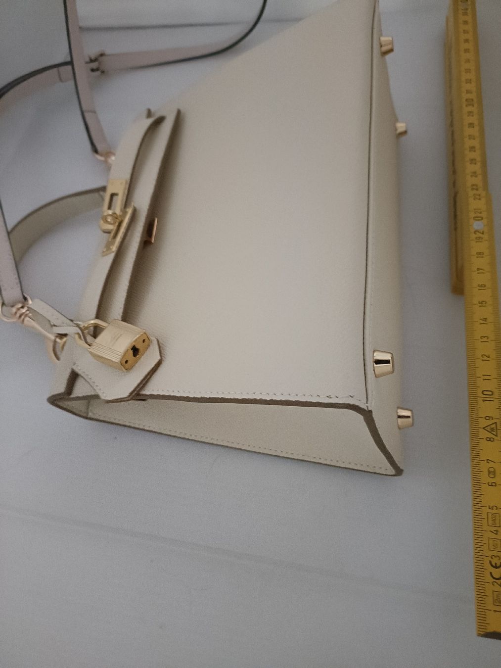 Borse da donna: Handtasche Elfenbein/Creme/Weiss Leder – Usato da Chur venduto da 2HandSoul 1
