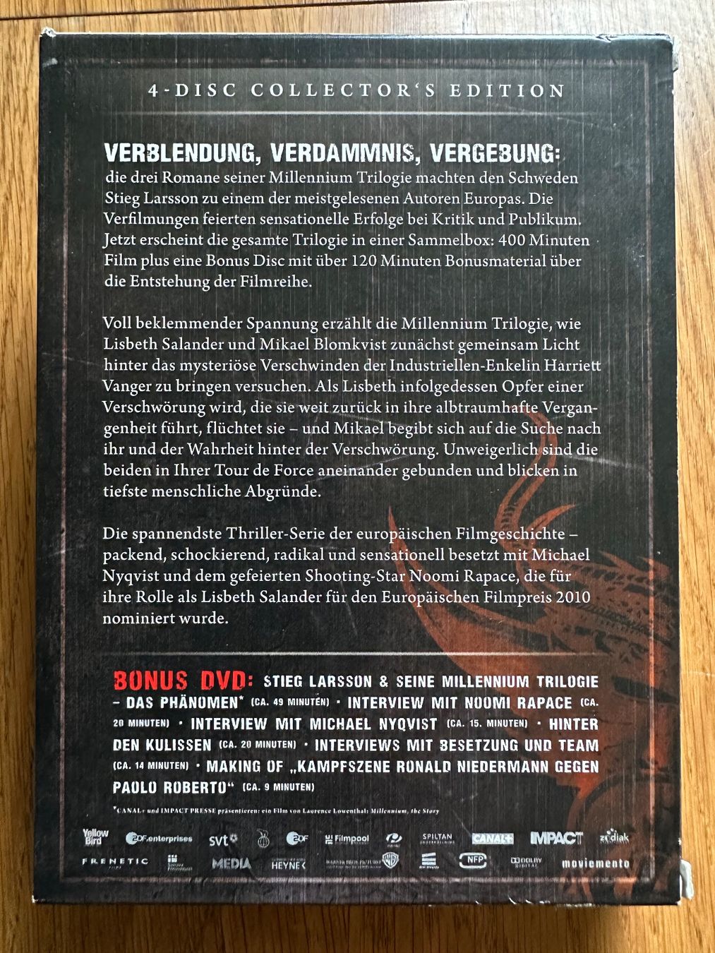 Tutti i DVDs: Stieg Larsson Trilogie Box DVD – Usato da Benken ZH venduto da Audi-erich 1