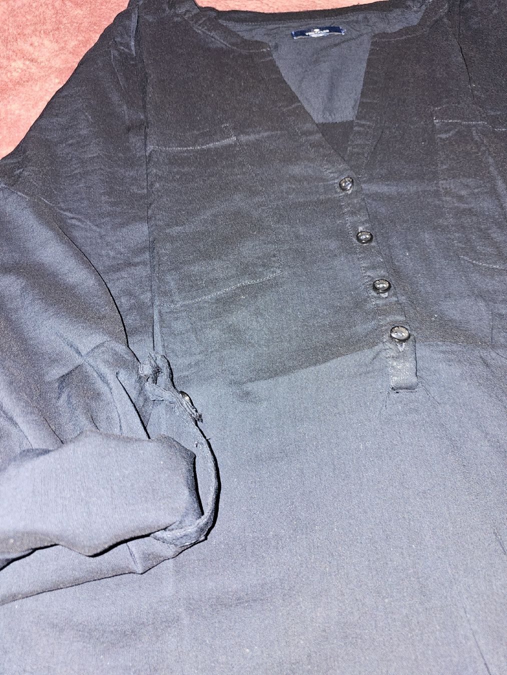 Tom Tailor Camicette: Langarm-Basic, dunkelblau, Tom Tailor, XL – Nuovo (secondo la descrizione) da Heiden venduto da Taronia 2