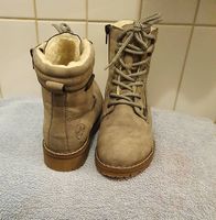Bottines fourrées Rieker grises à lacets et fermeture
