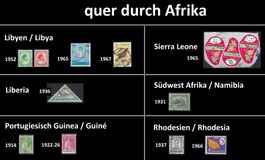 Afrika: Libyen, Liberia, Guinea, Namibia, Rhodesien
