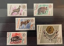 Rumänien 1965 - Serie Tiere Komplett