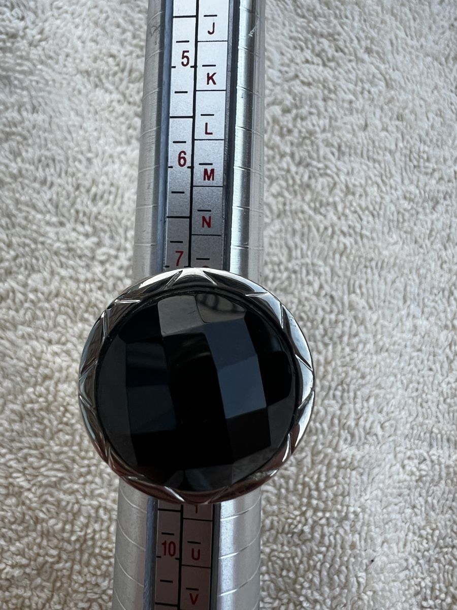 Anelli: Holzring mit Onyx Stein, Grösse 56. Einzigartig! – Nuovo (secondo la descrizione) da Rorschach venduto da lvi_p29s 3