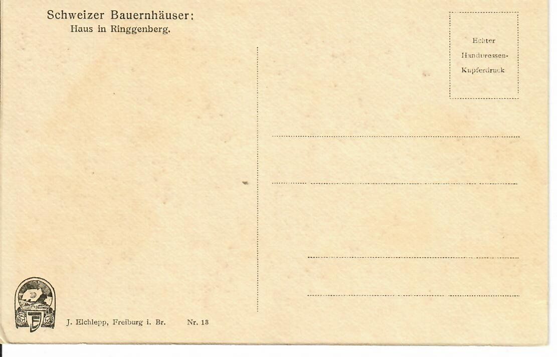 Cartes postales: Haus in Ringgenberg – D'occasion à Hochdorf par Ziegel-16 1