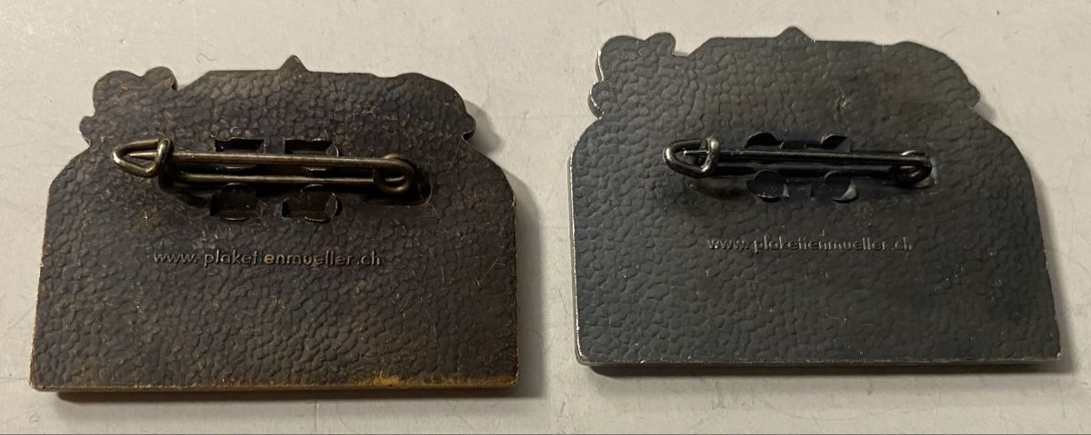 Basler Placchette & Badge: Baslerfasnachts Plakette 2018 kupfer silber – Usato da Allschwil venduto da Deal_Tiger99 1