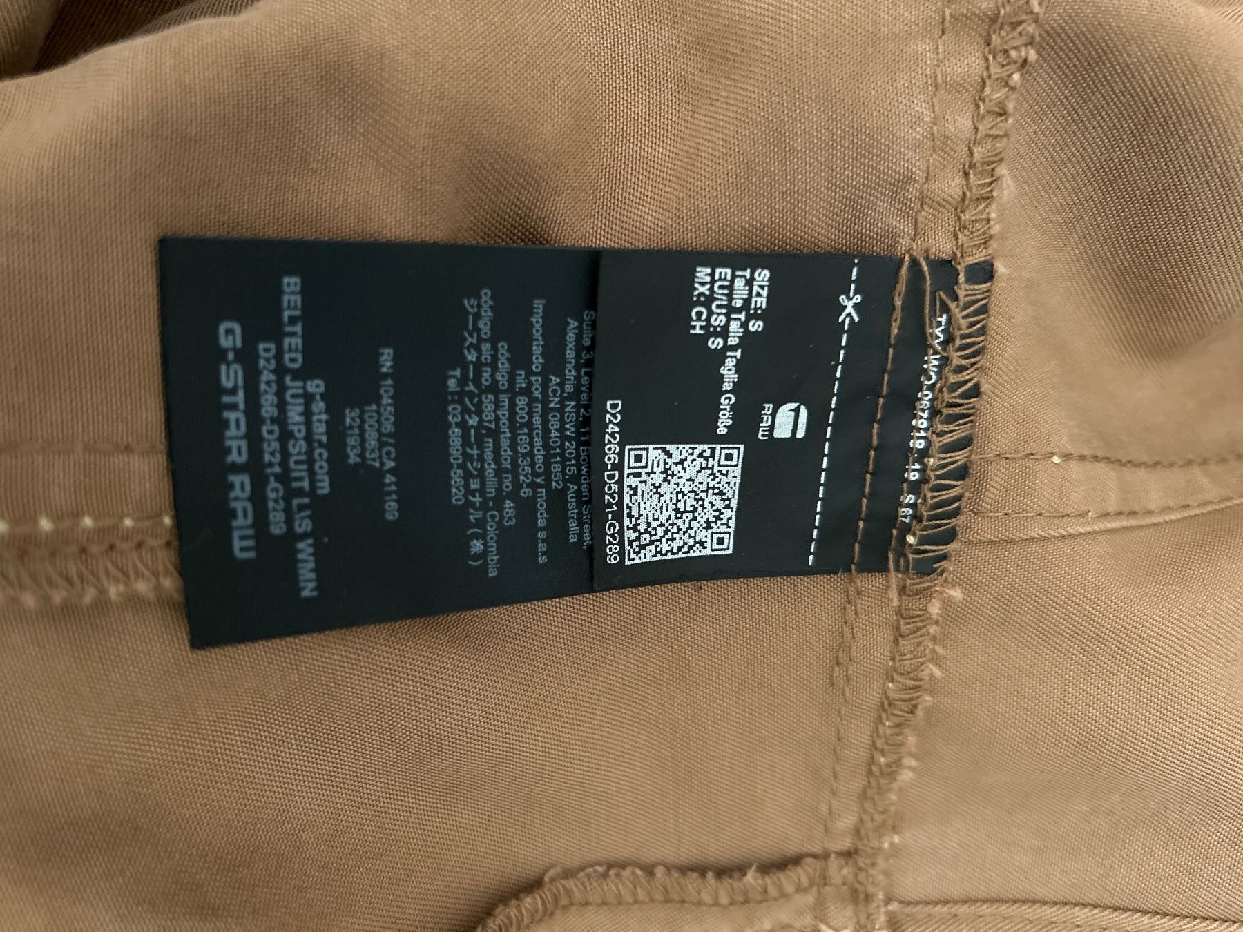 G-Star Tute: Combinaison G-Star RAW taille S marron – Usato da Conthey venduto da Sebillon 5