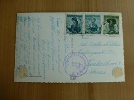Zensur Ansichtskarte aus Wien 1953