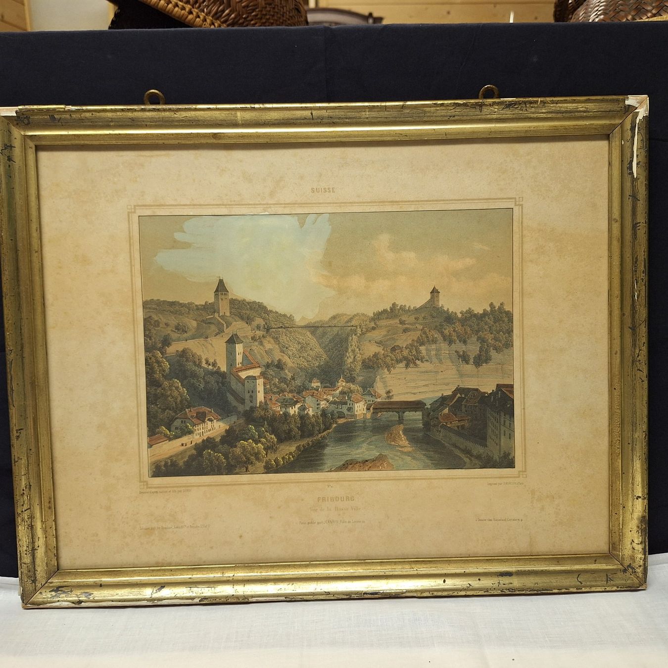 Foto & Immagini: Fribourg, antikes Bild – Usato da Winterthur venduto da ric_rl7n