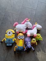 Minions und Einhorn Plüsch Stofftier Set