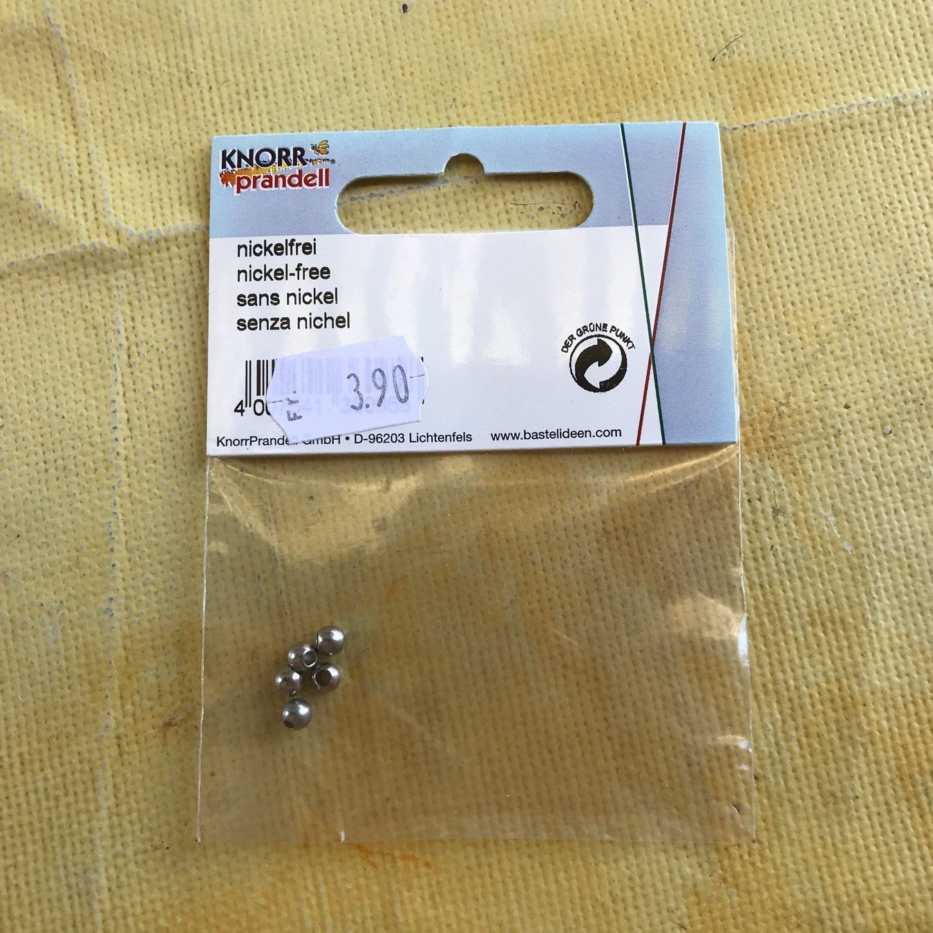 Perlen (unechte): LOT METALL-ELEMENT PERLE 4MM ZU JE 5STK. – Neu und originalverpackt aus Ostermundigen von wini63 3