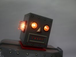 Grosser Roboter R-1 Bump-N-Go Wendemechanik unbespielt