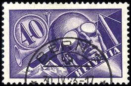 1923, Flugpostmarke "Pilot" Nr. F7, von BERN 30.IV.23.
