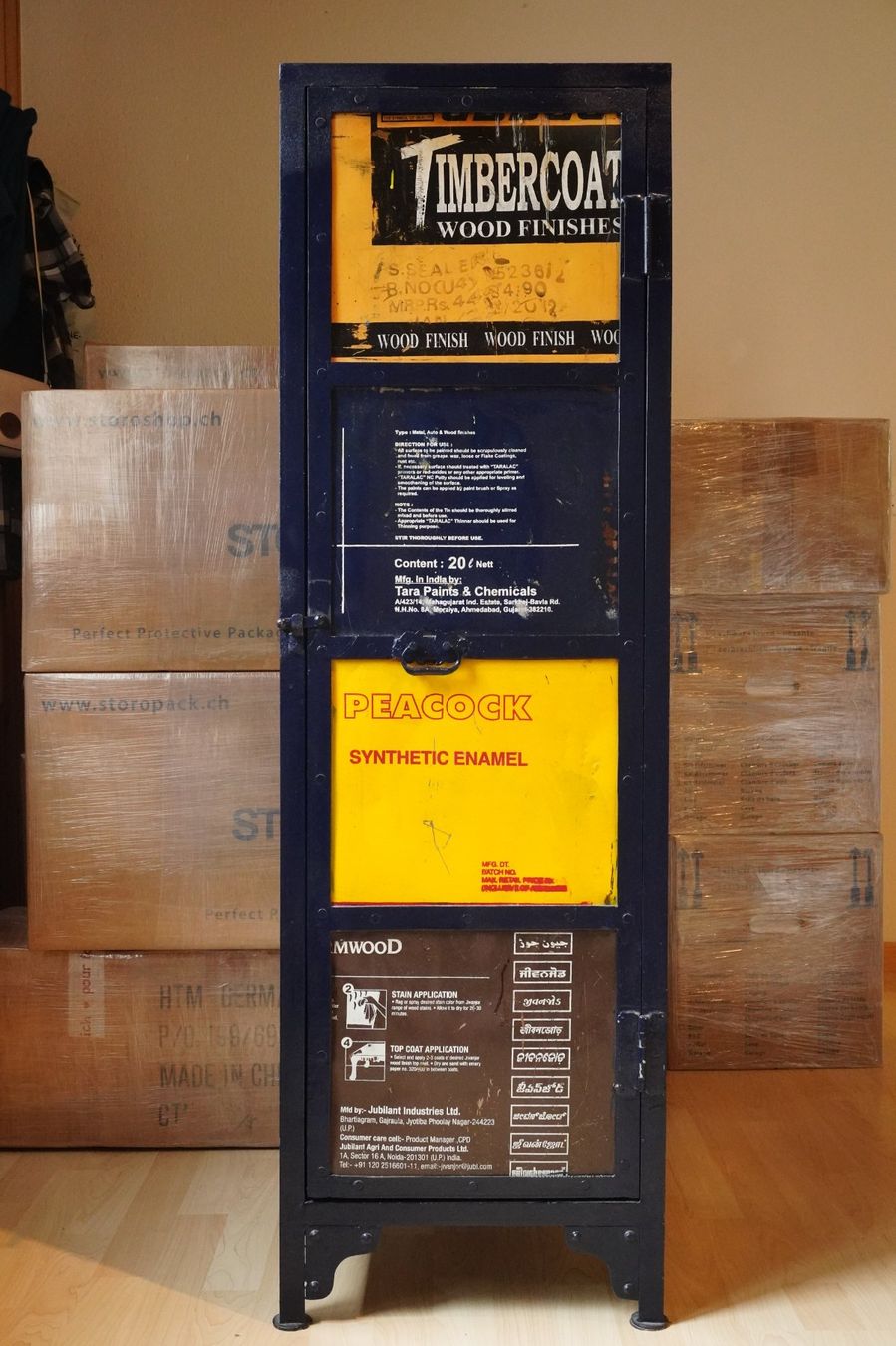 Cassettiere: Metall Kommode "Underground" im Container Look (dunkelblau) – Usato da Bretzwil venduto da mar_5x7b 1