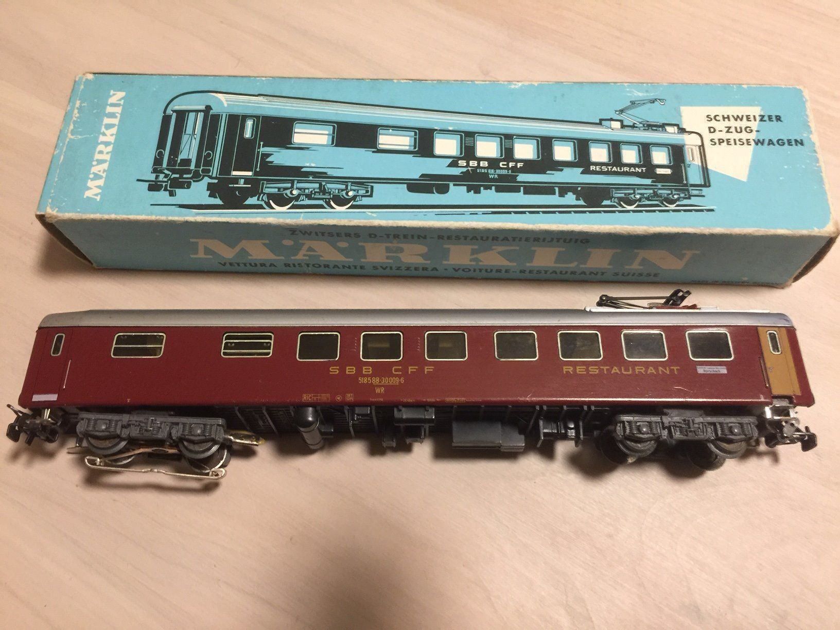 Märklin Modellini di ferrovie: Schweizer D-Zug-Speisewagen Märklin – Usato da Bolligen venduto da Astrophysiker06 4