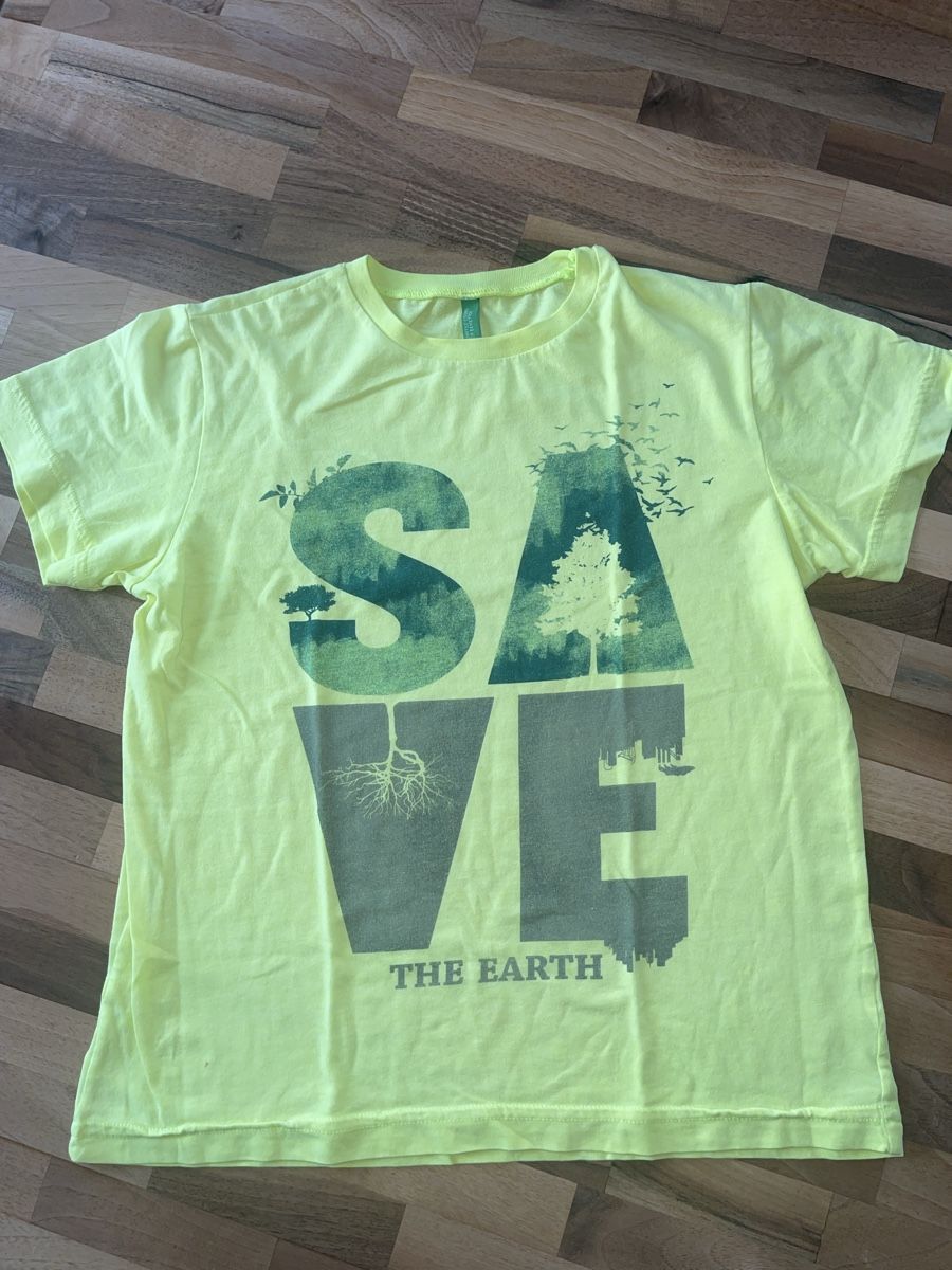 Benetton Camicie, T-shirt & Polo: T-Shirt Gelb Grösse 140 Benetton – Usato da Wetzikon ZH venduto da Olivier70