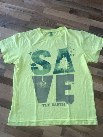 T-Shirt Gelb Grösse 140 Benetton