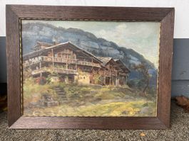 Gardone  am Gardasee  Ölbild Andreas Roth (1871-1949)