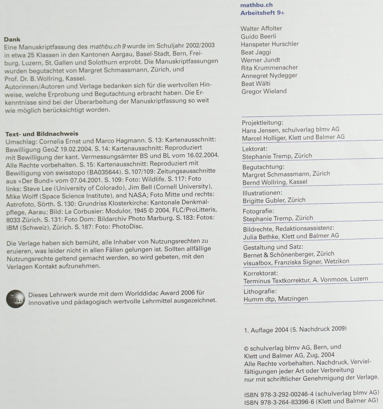 Libri: 3 x Mathbuch.ch 9+ aus dem Schulverlag Bern – Usato da Meggen venduto da Brockitare 7