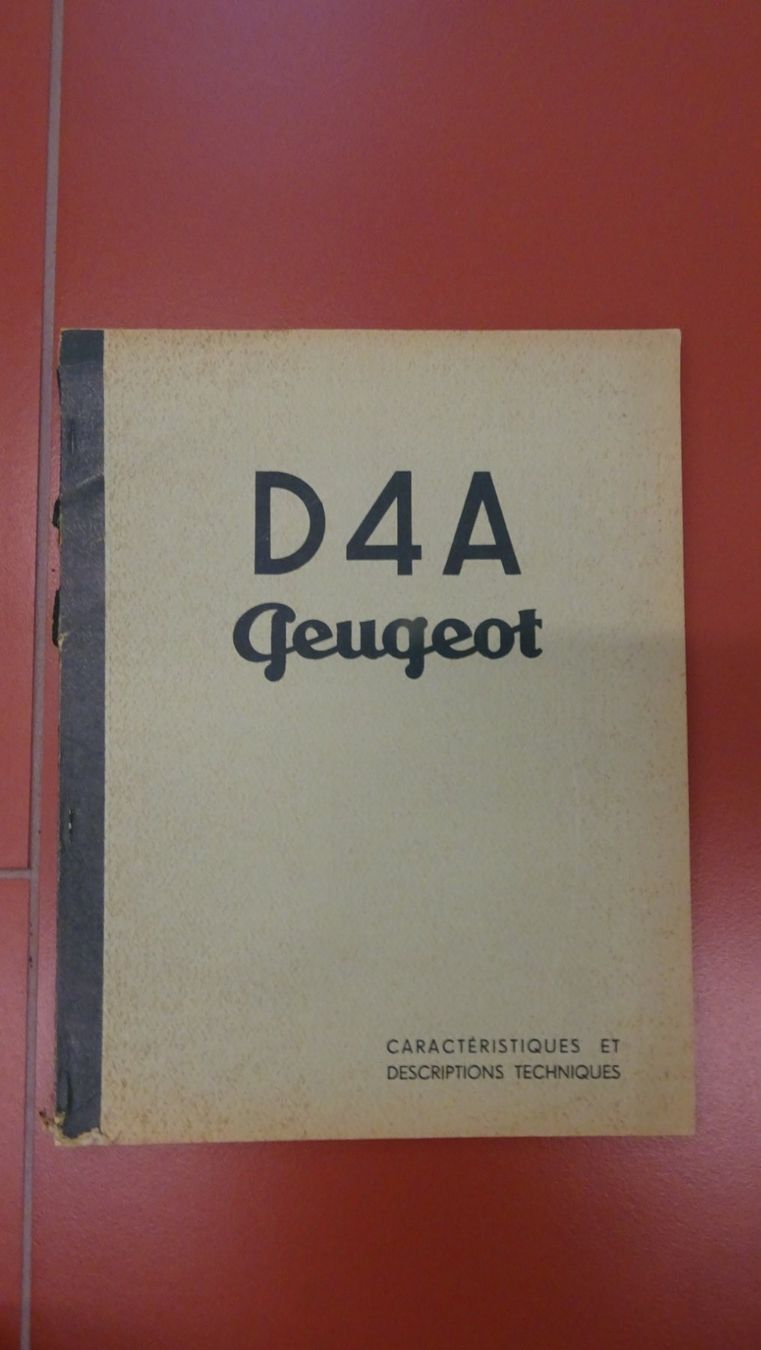 Peugeot Documenti: Peugeot D4A – Usato da Safenwil venduto da efclassics