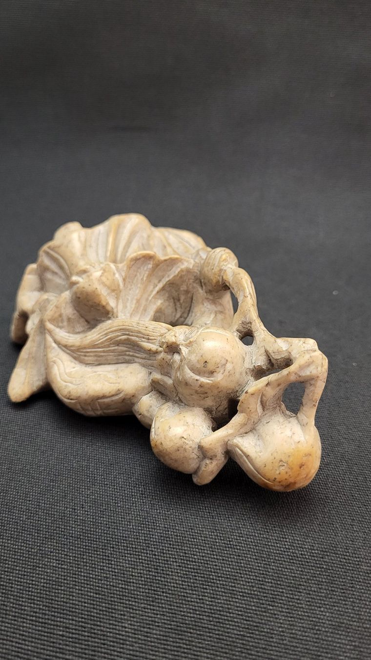Statuette: Asiatische Stein-Schnitzerei – Usato da Basel venduto da spinne02 7