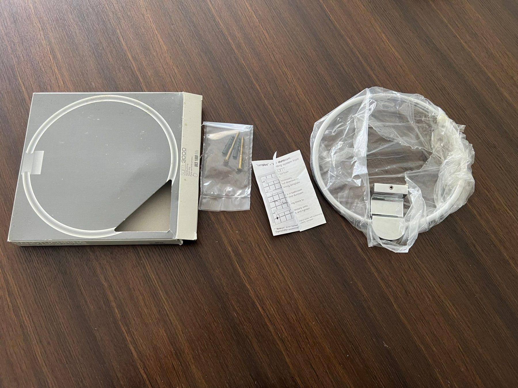 Portasciugamani: Badezimmer Handtuchhalter Ring Handtuchring 200 mm – Nuovo e nell'imballaggio originale da Scherz venduto da BiosHealth 4