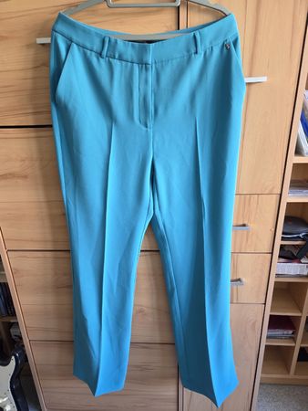Türkise Elegante Hose mit Beinschlitz Gr.40 von Comma Neu