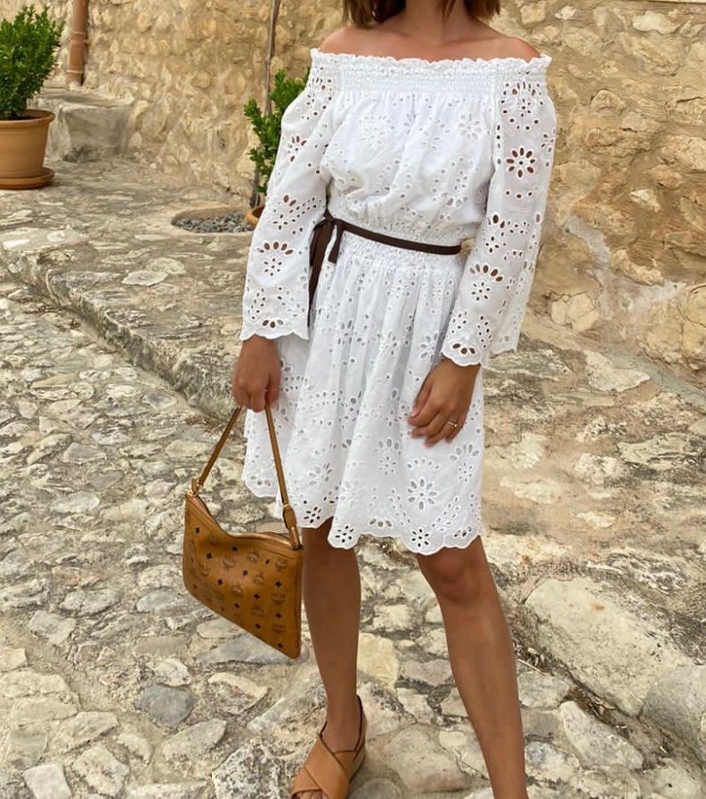 Vestiti: Sommerkleid, Gr. S Farbe weiss – Nuovo (secondo la descrizione) da Triesen venduto da atos87
