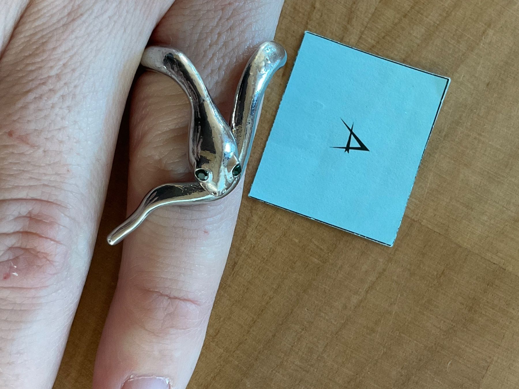 Anelli: Schlangen Fingerring / Modeschmuck Gr. 54 – Usato da Rümlang venduto da Sambas19 1