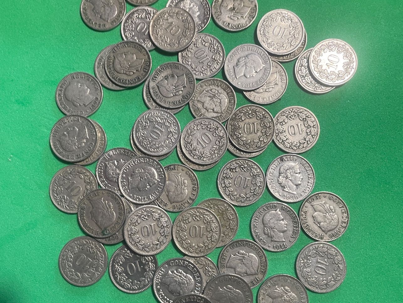 Tutti le monete: Lot 10 Rappen circa 1850 – Usato da Les Bayards venduto da Kreuch 1