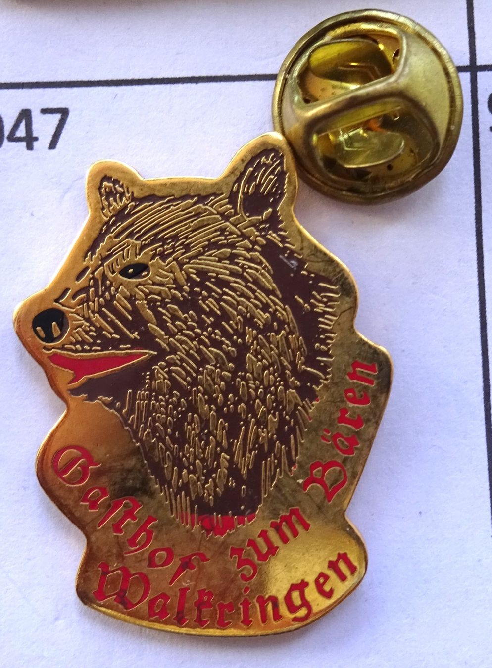Placchette & Badge: Pin Restaurant BÄREN Walkringen – Usato da Utzenstorf venduto da BUtter81