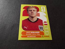 Panini FIFA Fussball WM 2026 Sticker Xaver Schlager AUT 10