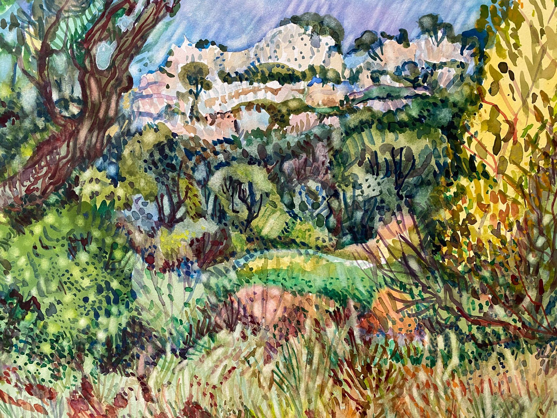 Dipinti: Max Brunner  - Kraftvolles Aquarell-Bild -  Original – Usato da Zürich venduto da jesulin05 2