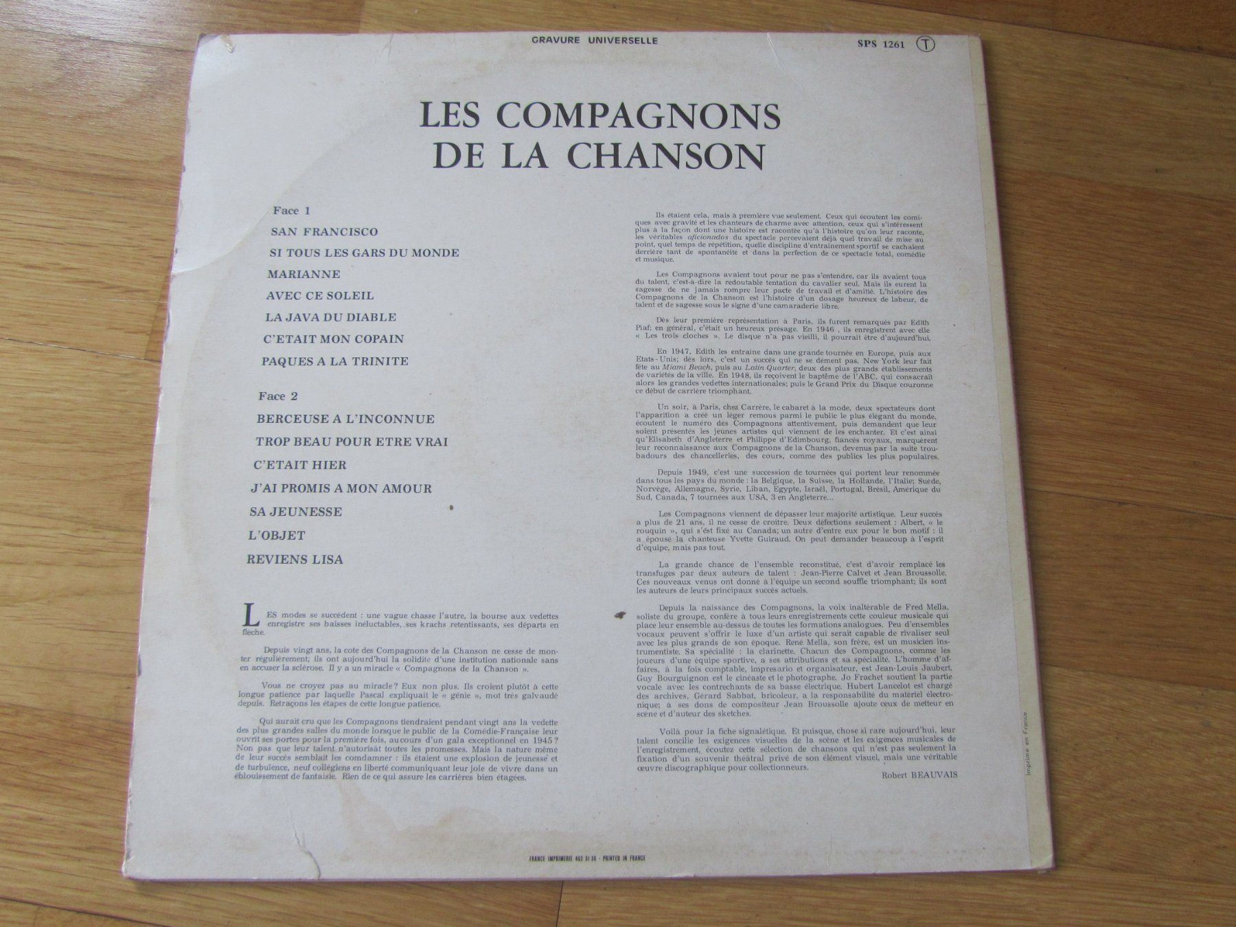 Schallplatten: Original Schallplatte: Les Compagnons de la Chanson – Gebraucht aus Seengen von mikelele 3