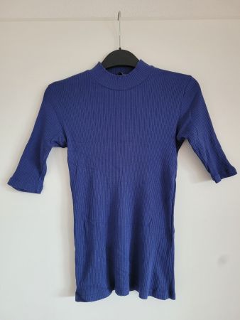 T-shirt montant bleu