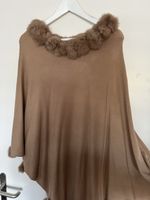 PONCHO- NEU- WUNDERSCHÖN-BRAUN-ONESIZE
