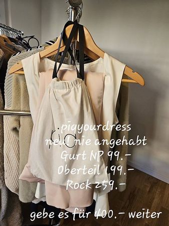Piq your dress - Shirt/Rock/Gurt neu
