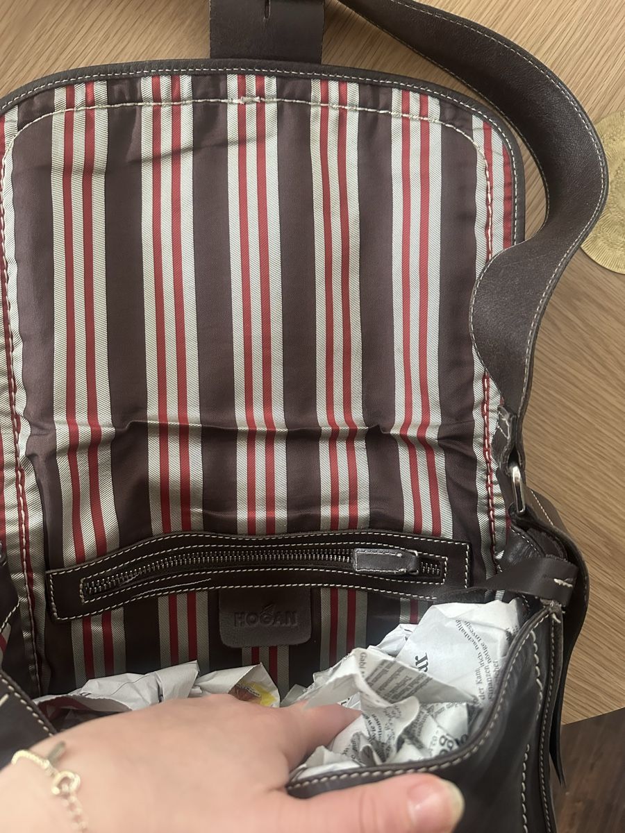 Borse da donna: Hogan Ledertasche, braun – Usato da Zürich venduto da millaiana 3