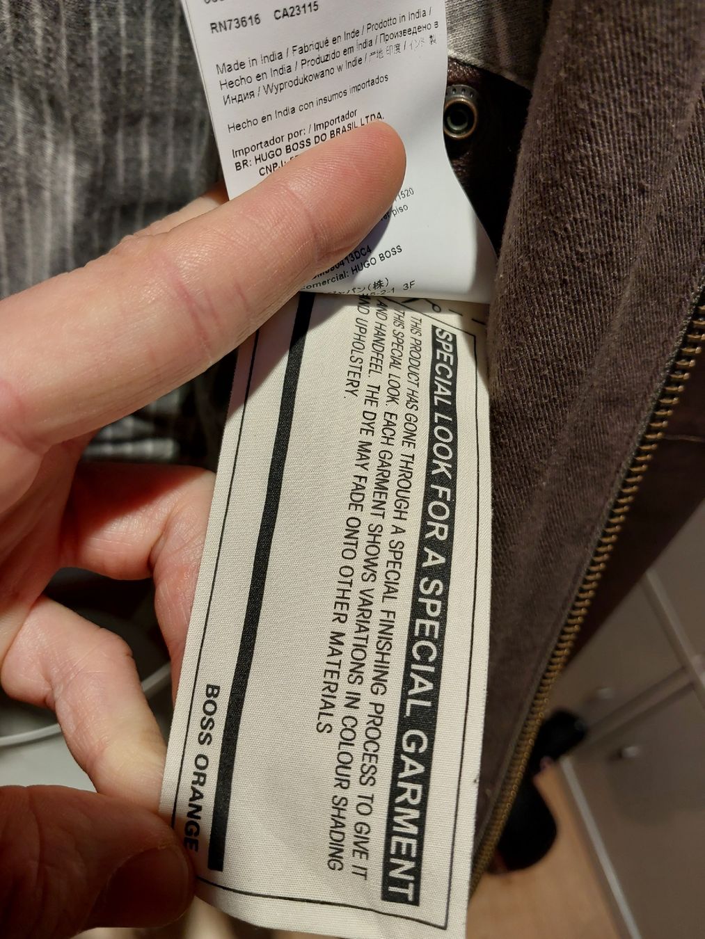 Hugo Boss Giacche: BOSS Orange Lederjacke - Gr. 48 - ungetragen – Nuovo (secondo la descrizione) da Zug venduto da ciceroni 2